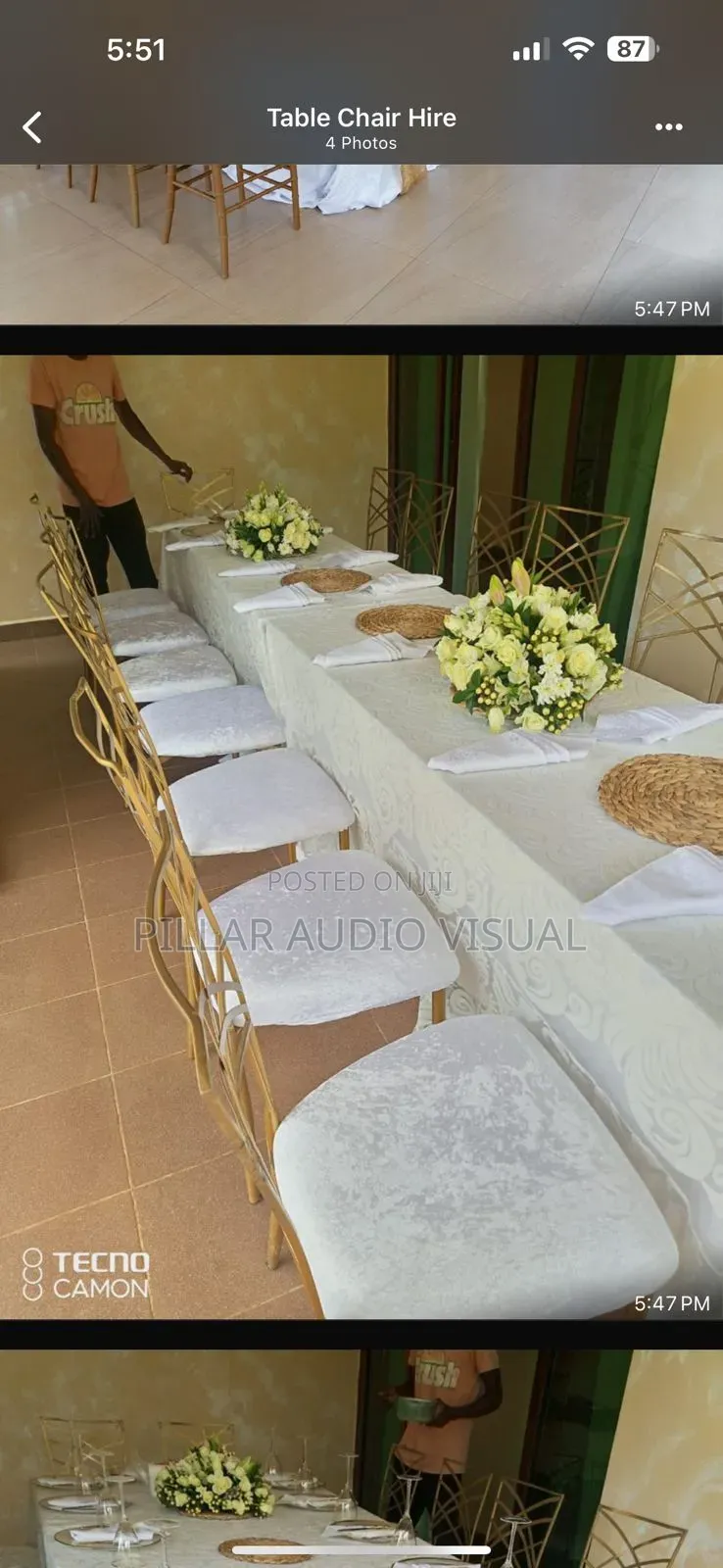 Decor,Wedding, Ruracio Corporate Events, Tents Chairs/Seats Tables