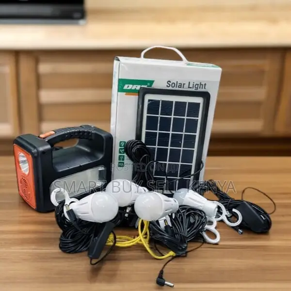 Dat at-9011b Portable Solar System Lighting Kit With Mp3 Player