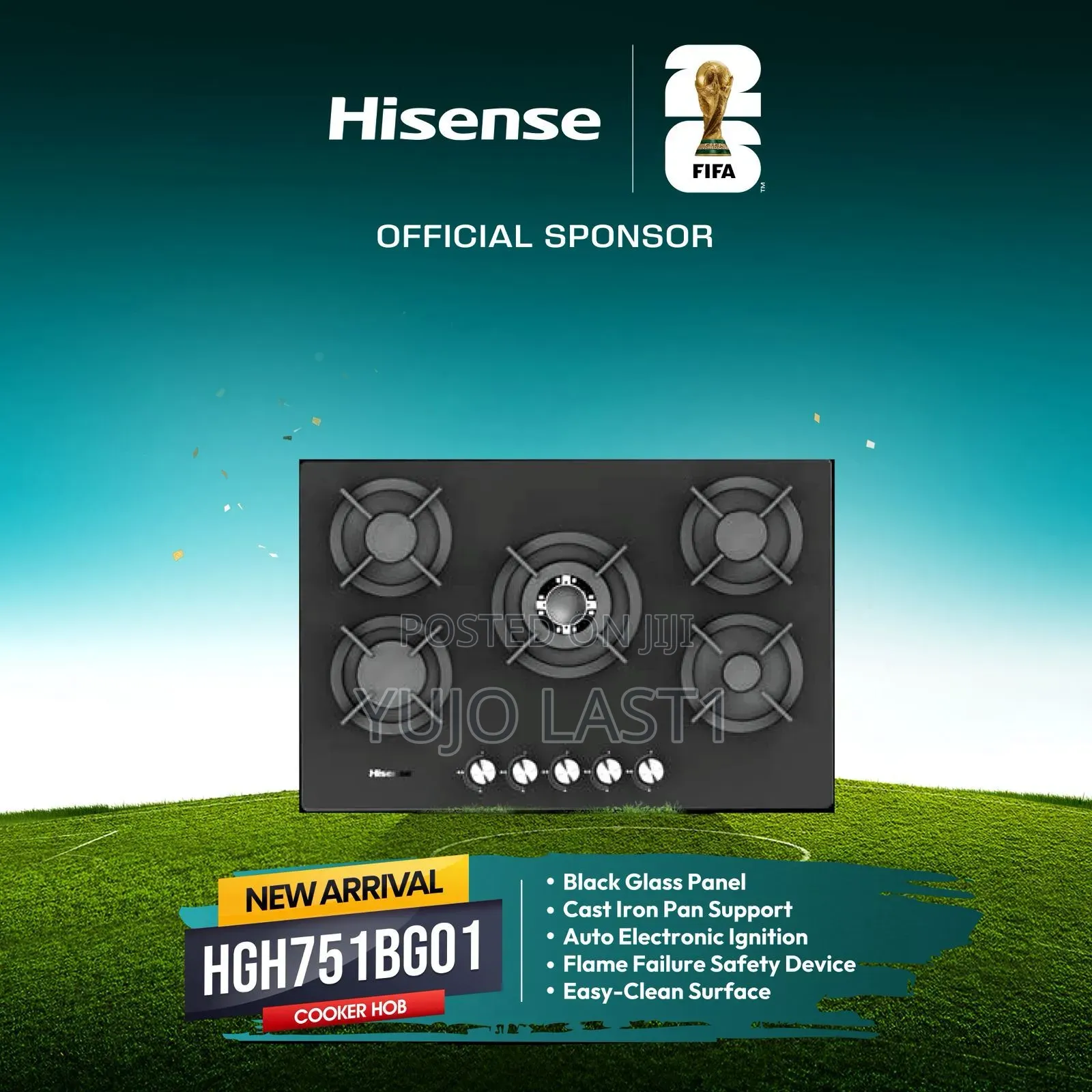Hisense Hgh751bg01 Gas Hob