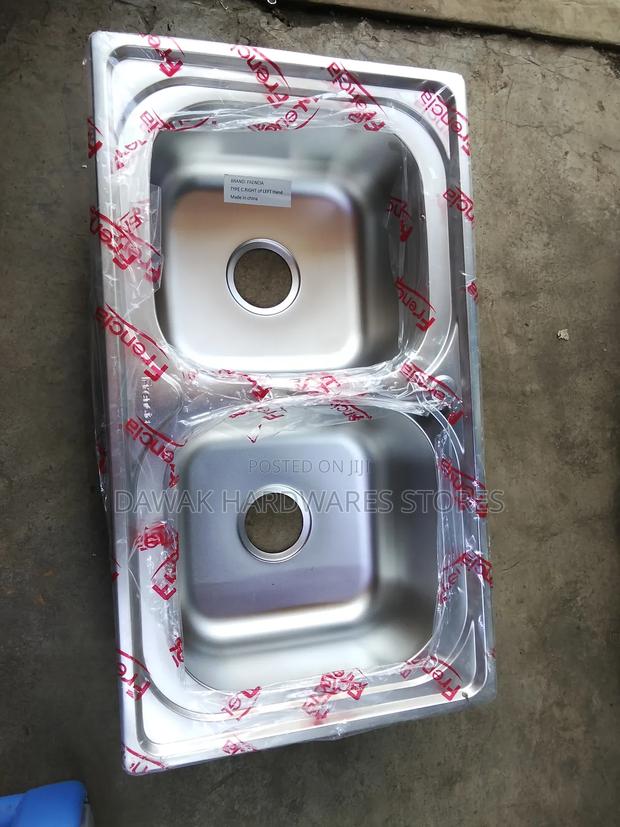 Double Bowl Stainless Kitchen Sink - main view