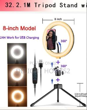 8 Inches Tripod Stand Ringlight-Dv - main view