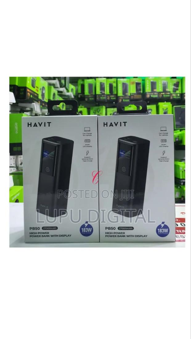 Havit Pb50 *183w* 27000mah *Laptop Charging* High-Power Power Bank