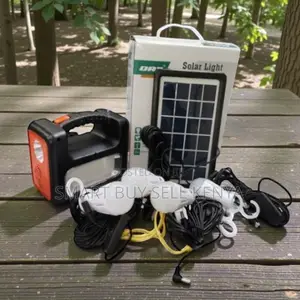 Dat at-9011b Compact Solar Lighting Kit With Fm Radio