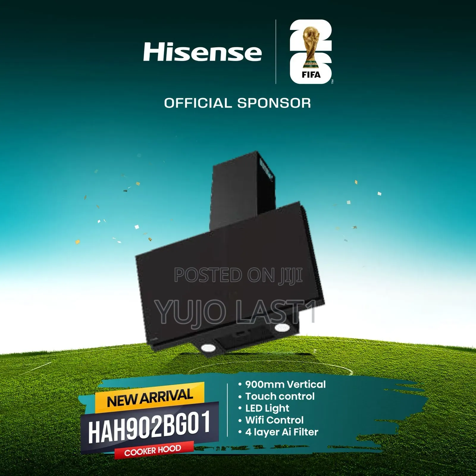 Hisense Hah902bg01 Vertical Hood 90cm