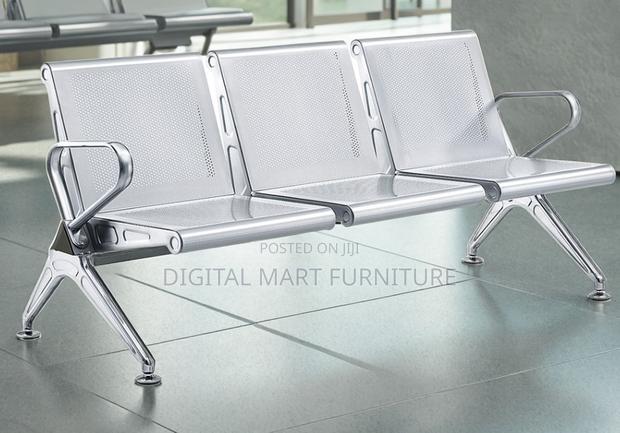 Steel Railway 3 Seater Office Bench - thumbnail 5
