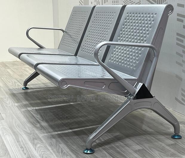 Steel Railway 3 Seater Office Bench - thumbnail 7