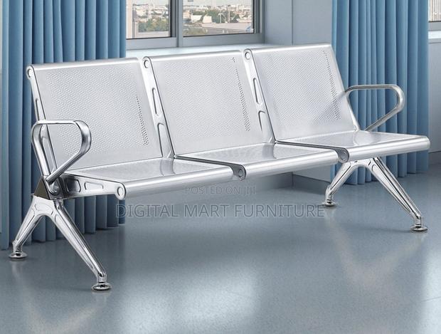 Steel Railway 3 Seater Office Bench - thumbnail 8