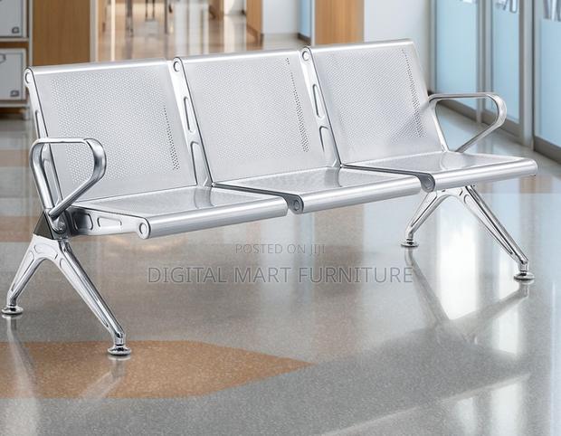 Steel Railway 3 Seater Office Bench - thumbnail 9