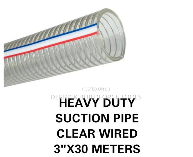 Heavy Duty Clear Wired Suction Pipe - main view