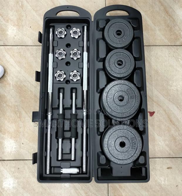 50kgs York Dumbbell Set With Barbell