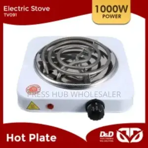 Portable Single Spiral Electric Hotplate
