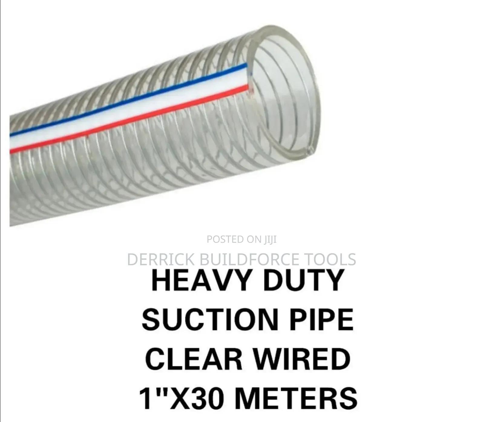 1"X30m Clear Wired Suction Pipe