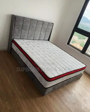 5x6 Urban Elegant Gray Luxe Bed