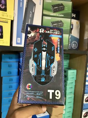 T9 Ambidextrous Gaming Mouse -3600 Dpi, RGB Lights, Symmetrical Design