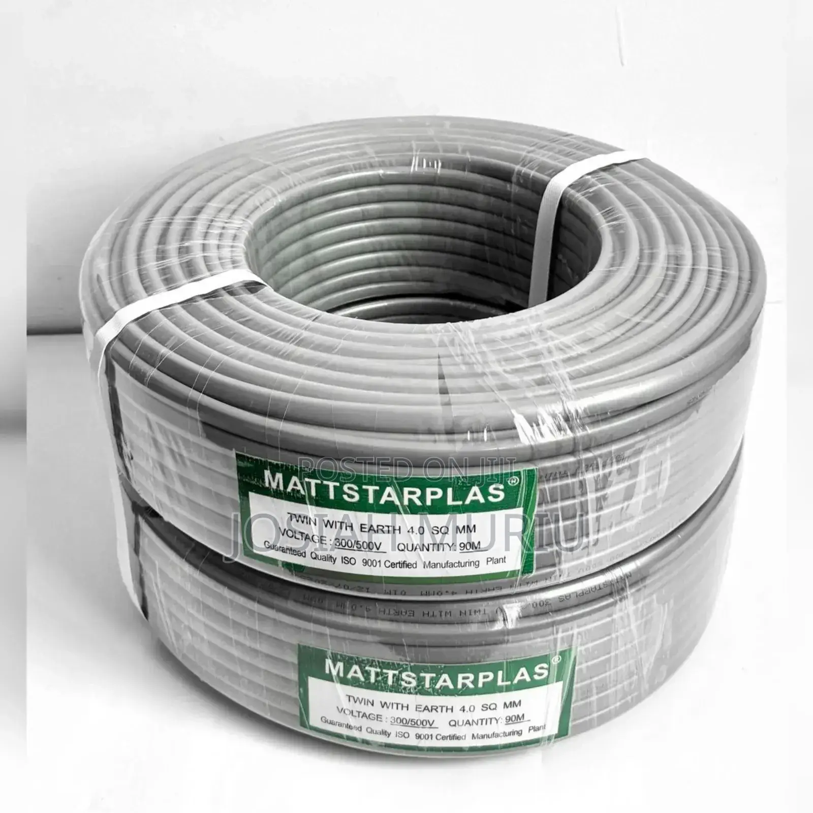 Mattstarplas Twin With Earth 4.0 Sq Mm Electrical Wiring Cable.
