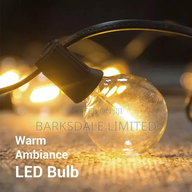 Christmas Solar Xmas Bulbs Lights 15m Outdoor Garden String