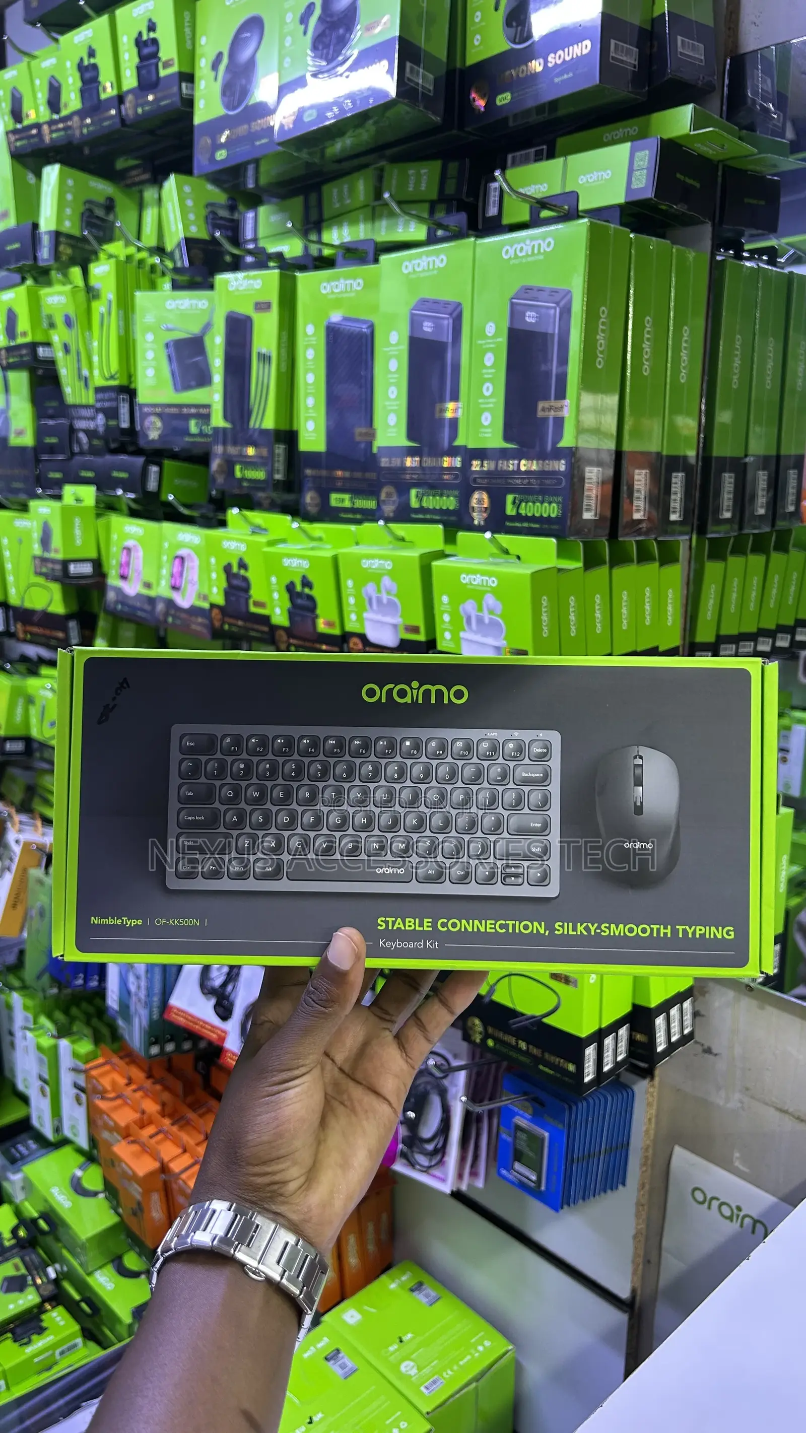Oraimo Nimble Type of-Kk500n - Slim Wireless Keyboard,Fast Typing