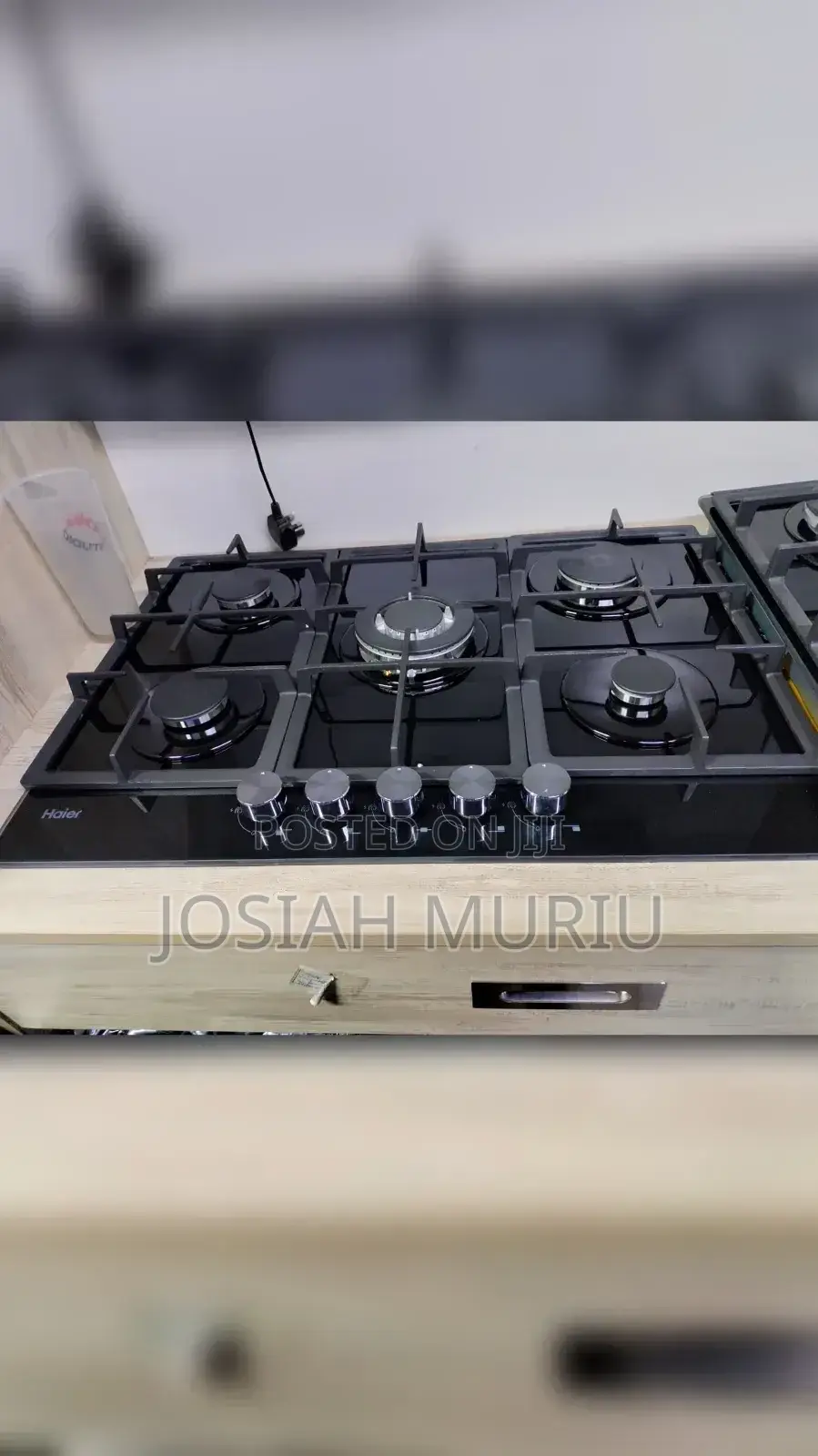 90cm Haier 5-Burner Gas-on-Glass Hob