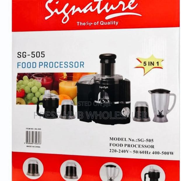 Signature Sg-505 5-in-1 Food Processor" 