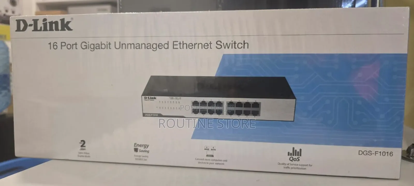 Dlink Unmanaged Ethernet Gigabit Switch 16port DGS F1016