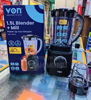 Von 2 in 1 Blender 500w With Grinder for Milling, 1.5l Jar