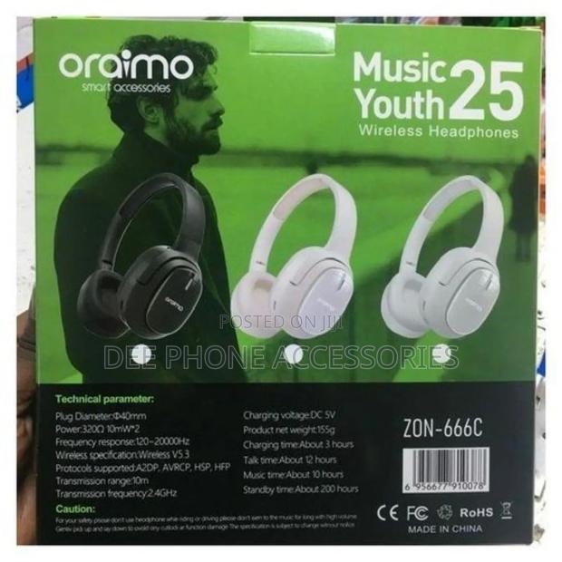 Oraimo Zone 666c Wireless Headphones - thumbnail 2