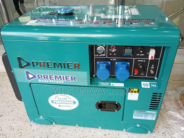 Premier Silent Diesel Generator. 6.5kva/Single Phase - main view