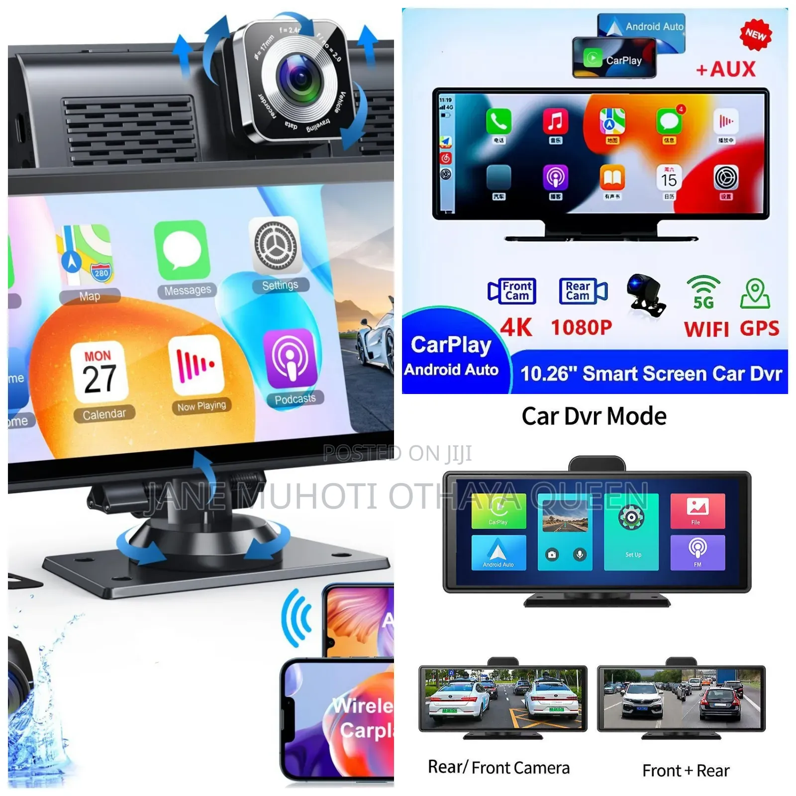 10.26 Inch Wireless Apple Carplay Android Auto Touchscreen