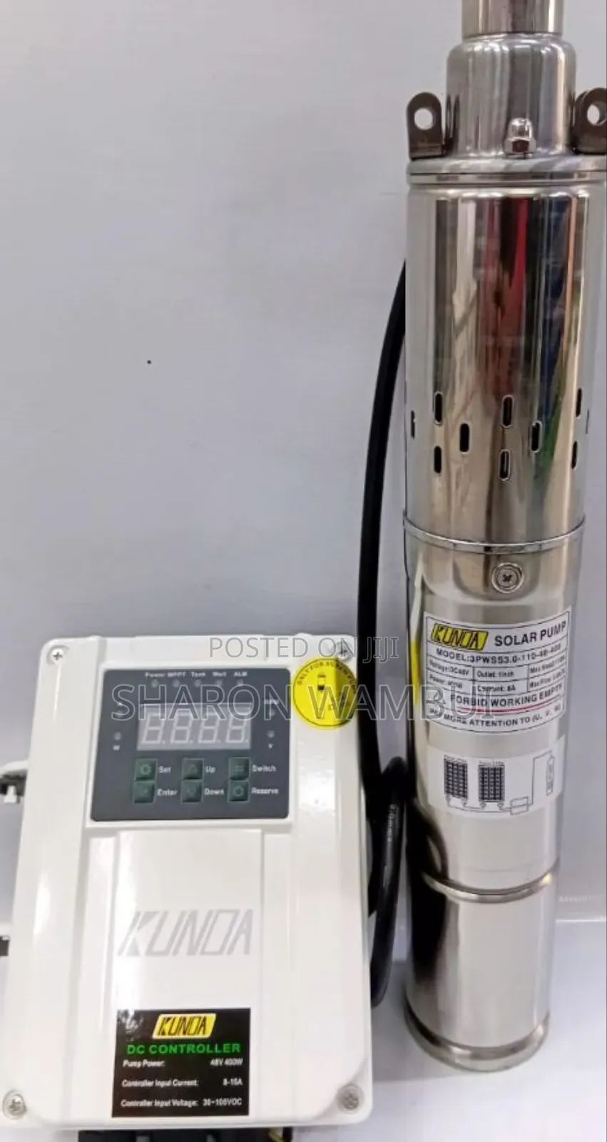 New Kunda Solar Pump 400w Max Head 110m/400w Kunda Solar Pump 110m