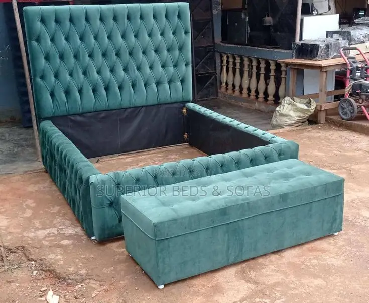5x6 Premium Tufted Bed With Storage Bench
