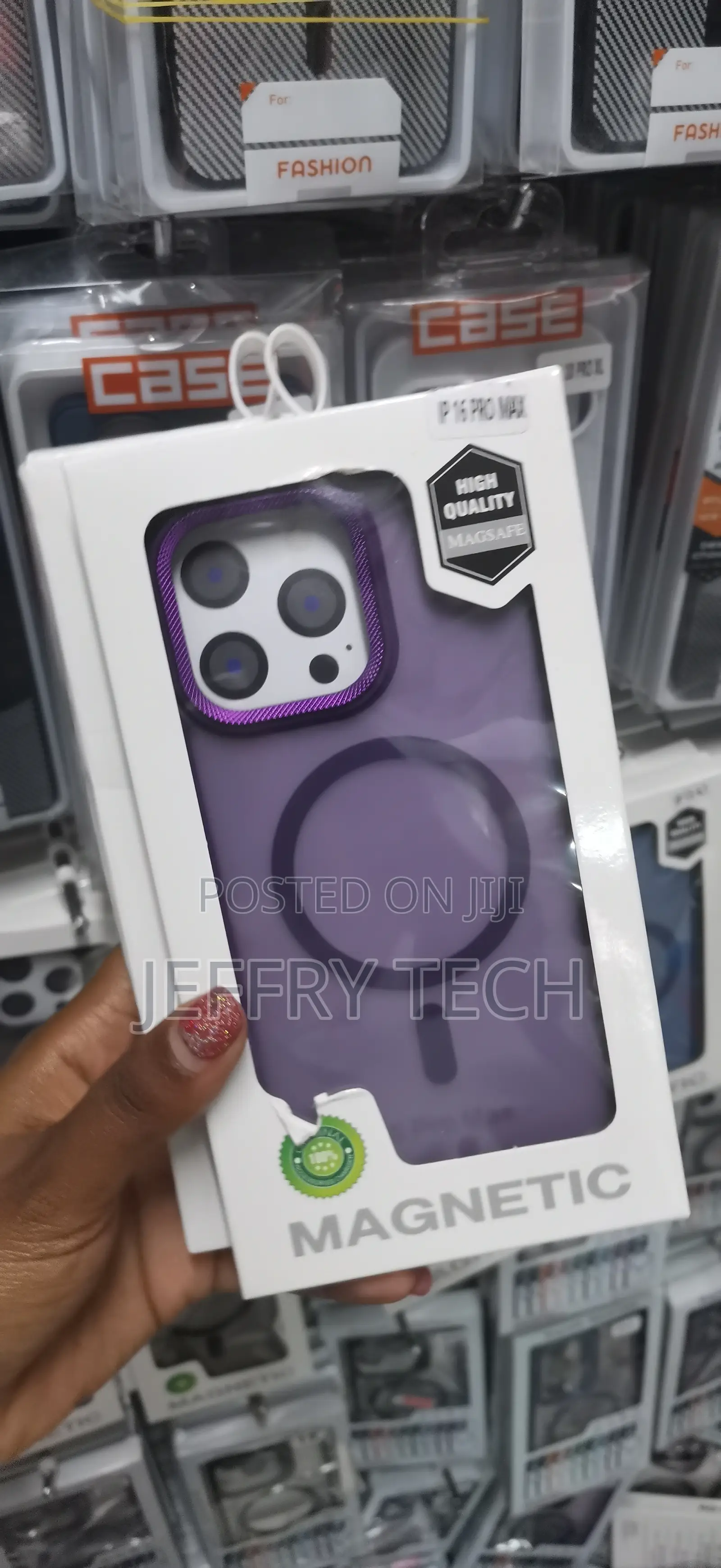 Mawer Magnetic Translucent Matte iPhone 16 Pro Max Case -Purple