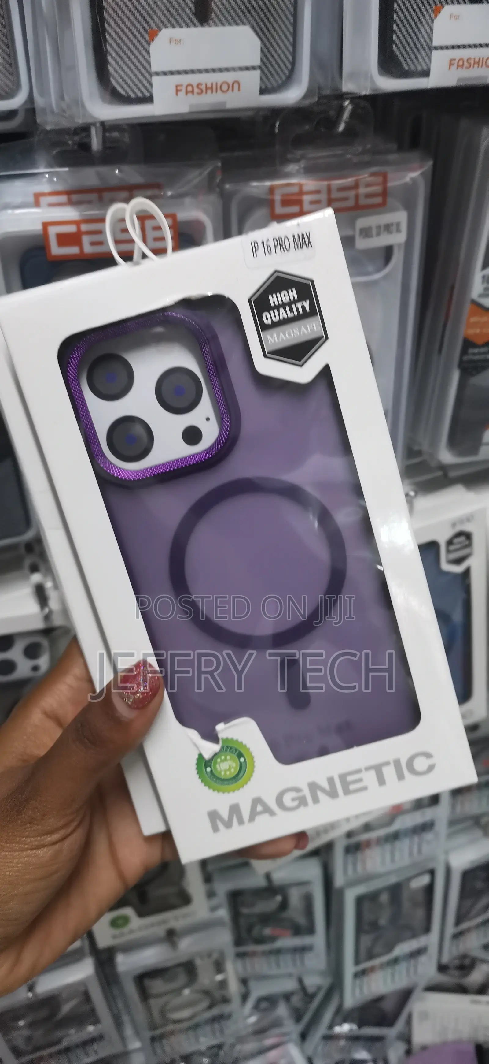 Mawer Magnetic Translucent Matte iPhone 16 Pro Max Case -Purple