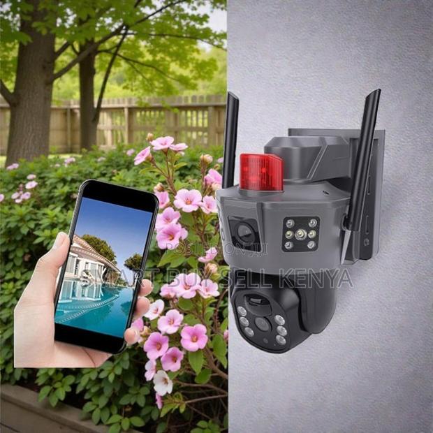 Ip66 Rated Water Proof Electric 4g PTZ Dual Lens Security Camera