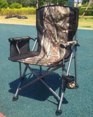 Camouflage Folding Camping Chair With Cup Holder - thumbnail 2