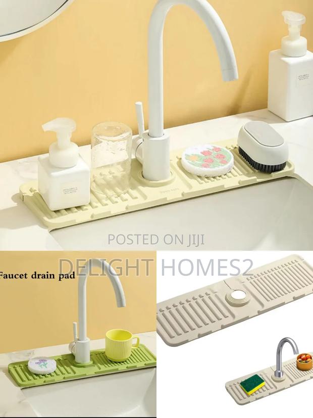 Kitchen Silicone Faucet Sink Splash Guard Mat_ca - main view