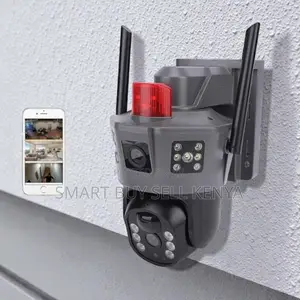 Dual Lens Screen Electric 4g Sim PTZ Security Camera System