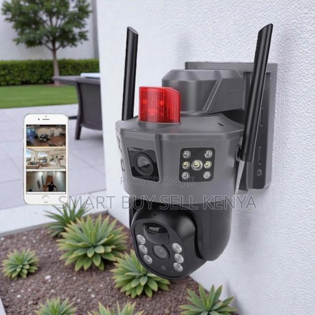 Standalone Electric 4g PTZ Dual Lens Indoor Outdoor Camera