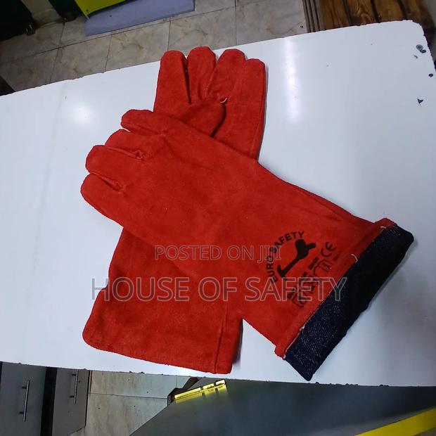 Ggeneric Red Leather Gloves - thumbnail 3