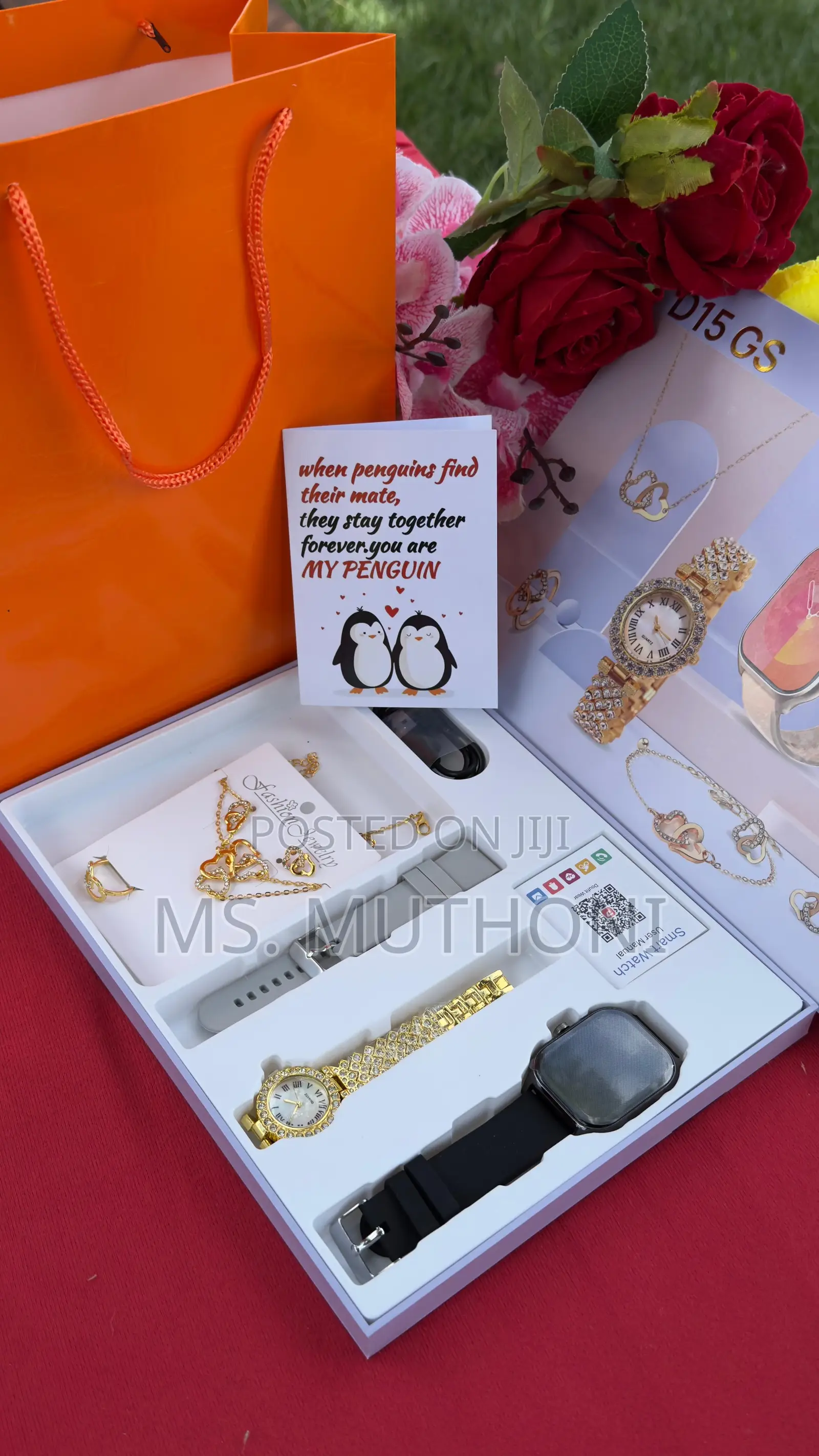 Valentines/ Birthday Ladies Smart Watch Gift Set