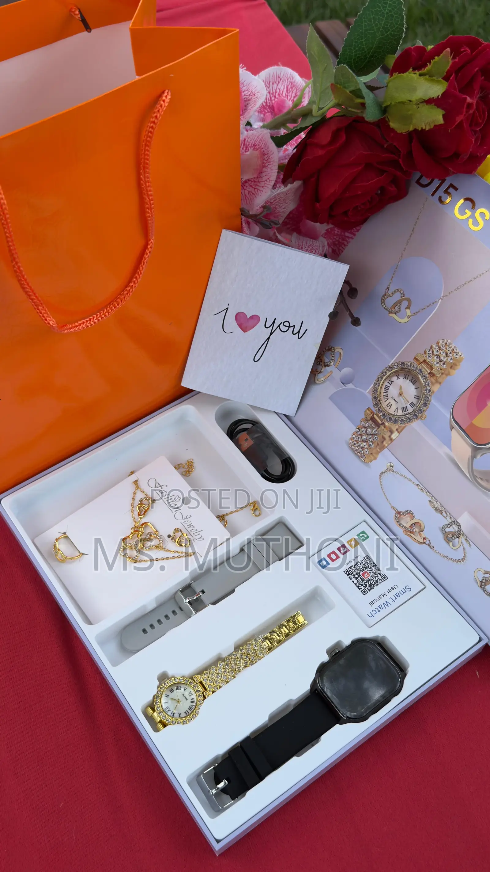 Valentines/ Birthday Ladies Smart Watch Gift Set