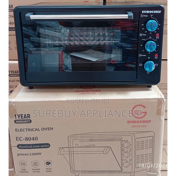 Eurochef 20-Litre Electric Rotisserie Oven With 3 Knob Controls