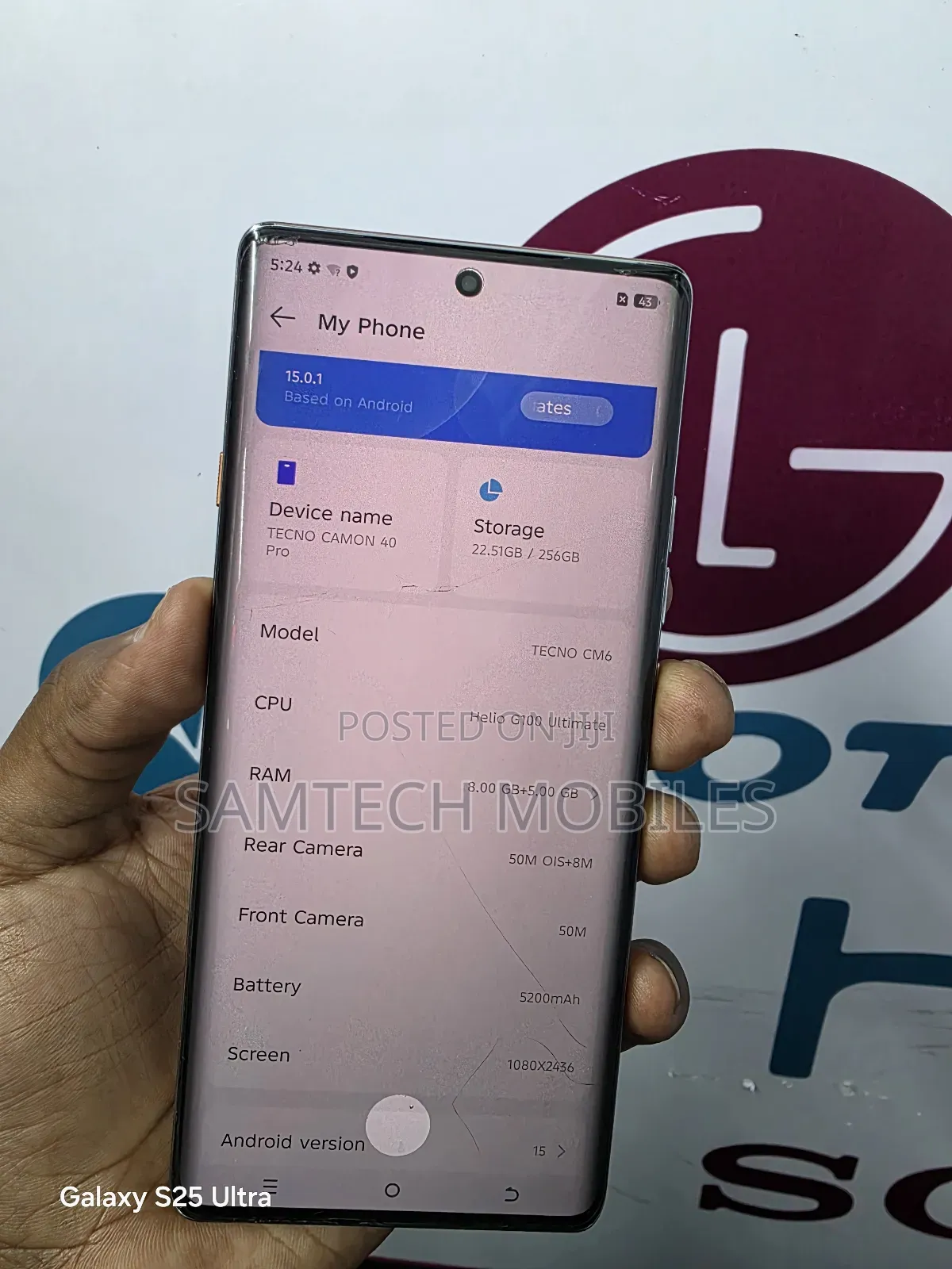 Tecno Camon 40 Pro 4G 256 GB Blue
