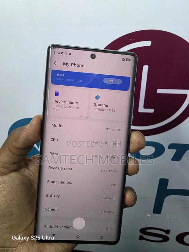 Tecno Camon 40 Pro 256 GB Blue - thumbnail 4