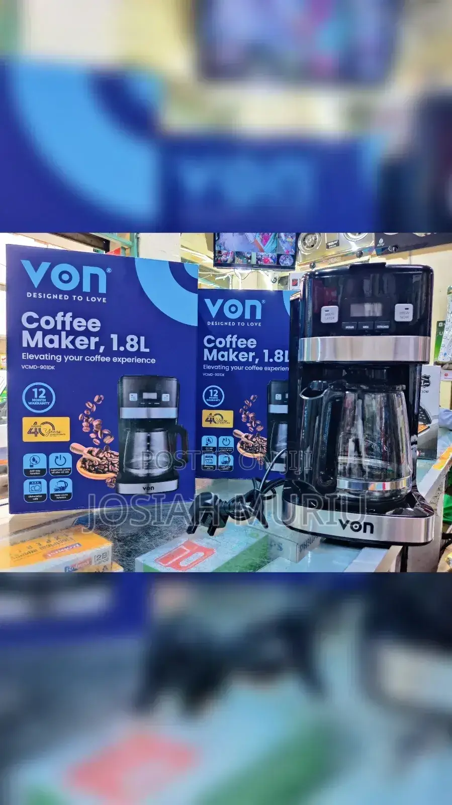 Von VCMD-901dk Drip Coffee Maker.
