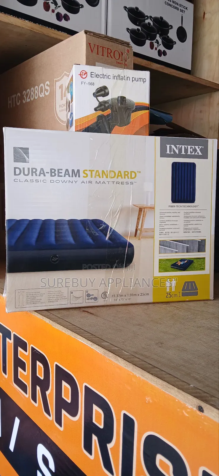 Portable 4 × 6 Inflatable Sleeping Mattress