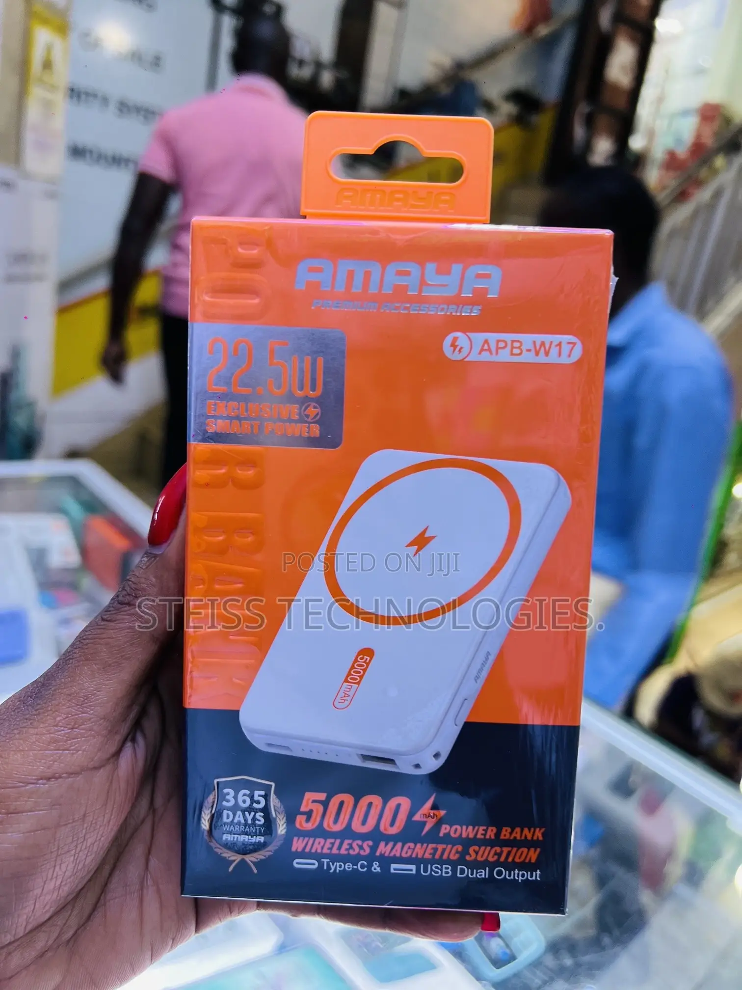 Amaya Magnetic Wireless 5000mah Powerbank