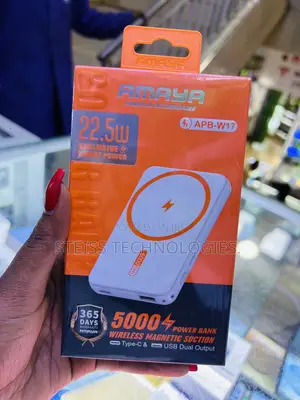 Amaya Magnetic Wireless 5000mah Powerbank