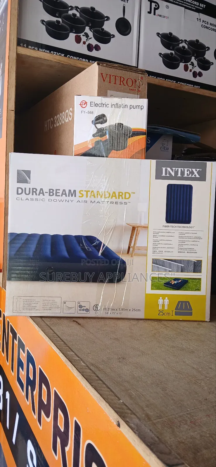 4 × 6 Compact Inflatable Mattress for Home Travel