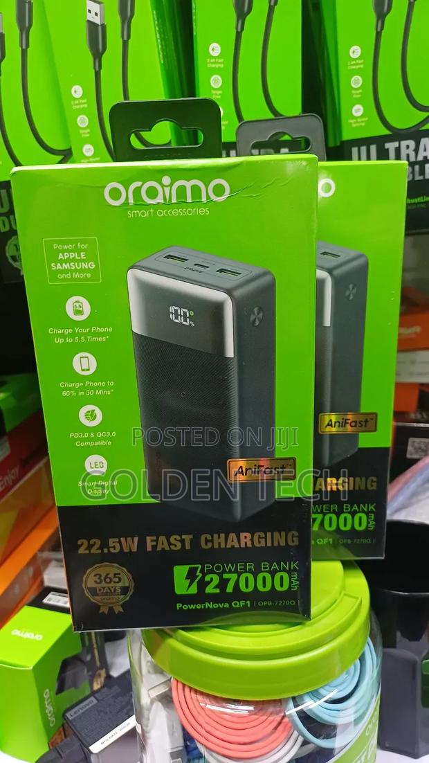 Oraimo Powernova Qf1 27000mah 22.5w Fast Charnging Power Bank