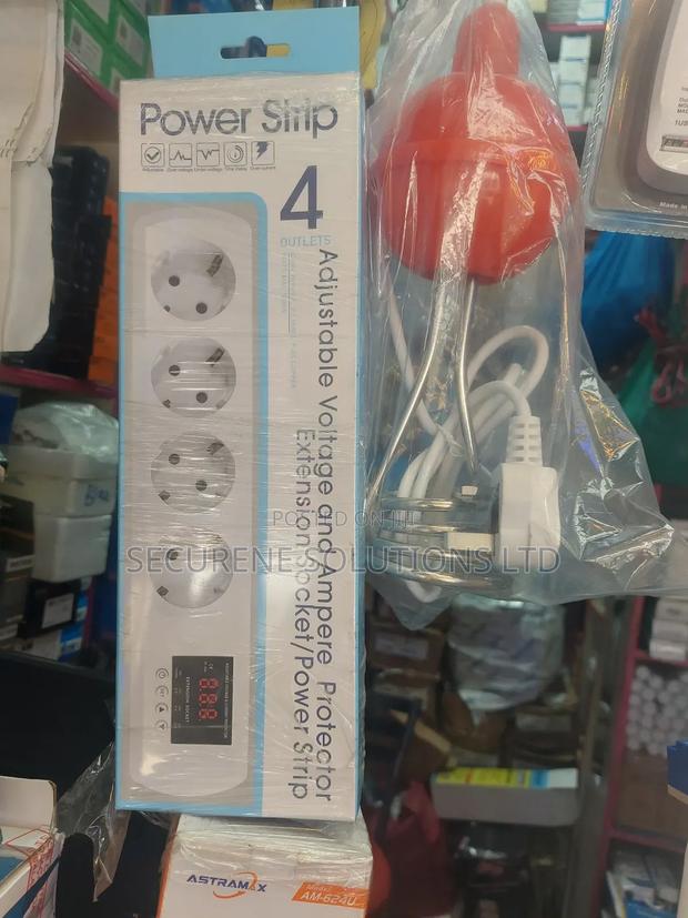 Adjustable Voltage And Ampere Protector Extension Socket. - main view